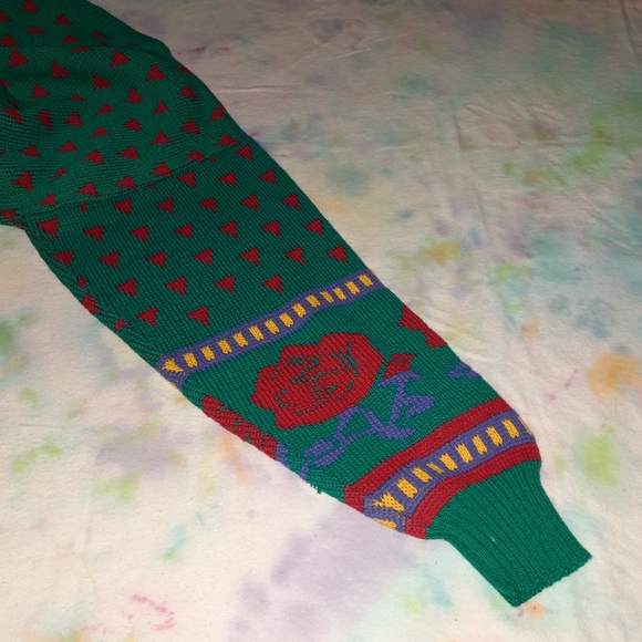 Vintage Silver Unicorn Rose Sweater Shirt - Picture 4 of 14